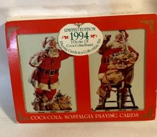 COCA-COLA1994 Nostalgia Playing Cards & Collectible Tin 2 Decks Sealed Limited
