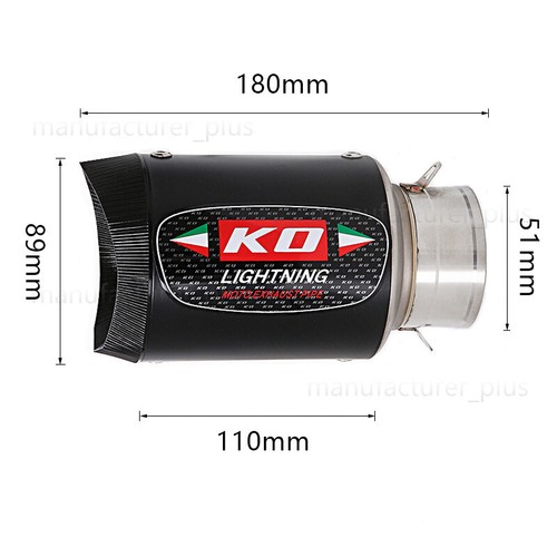 For CF-Moto Papio 125 XO-1 XO-2 2023 2024 Mid Pipe Carbon Fiber Muffler Exhaust - Picture 5 of 14