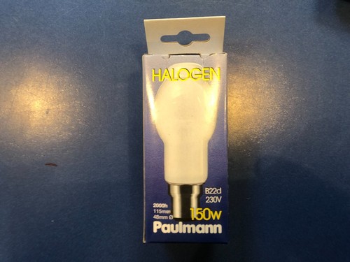 LAMPADA ALOGENA PAULMANN B22d 230V 150W opaca base a baionetta nuova e confezione originale - Foto 4 di 6