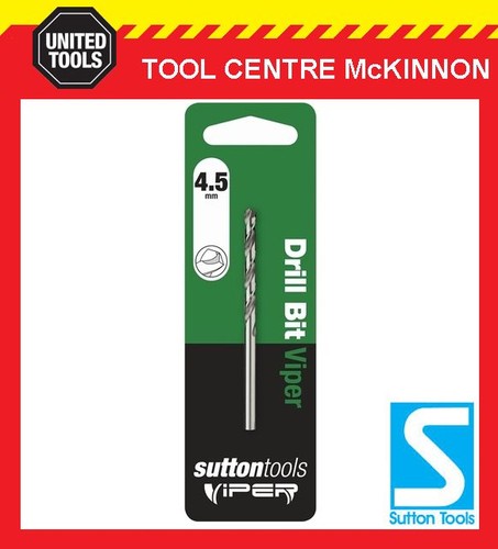 SUTTON XP BULLET 4.5mm HSS METRIC JOBBER DRILL BIT – WOOD, METAL & PLASTIC - Picture 1 of 2