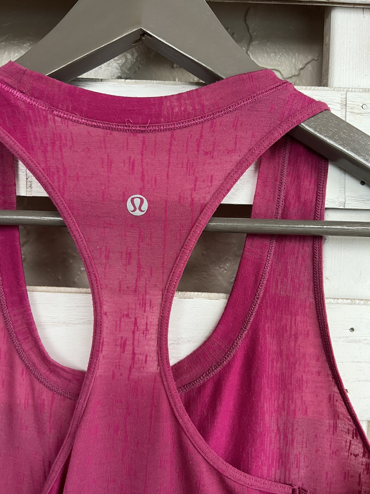 Lululemon Fusia Pink Two toned Pocket Tank Top Si… - image 12