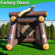 Carnival Sport Games Inflatable Axe Throwing Target Game with Blower And Axes