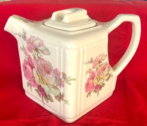 Tetera vintage de rosas florales Kernewek GoonHavern Cornualles Inglaterra - Imagen 6 de 6