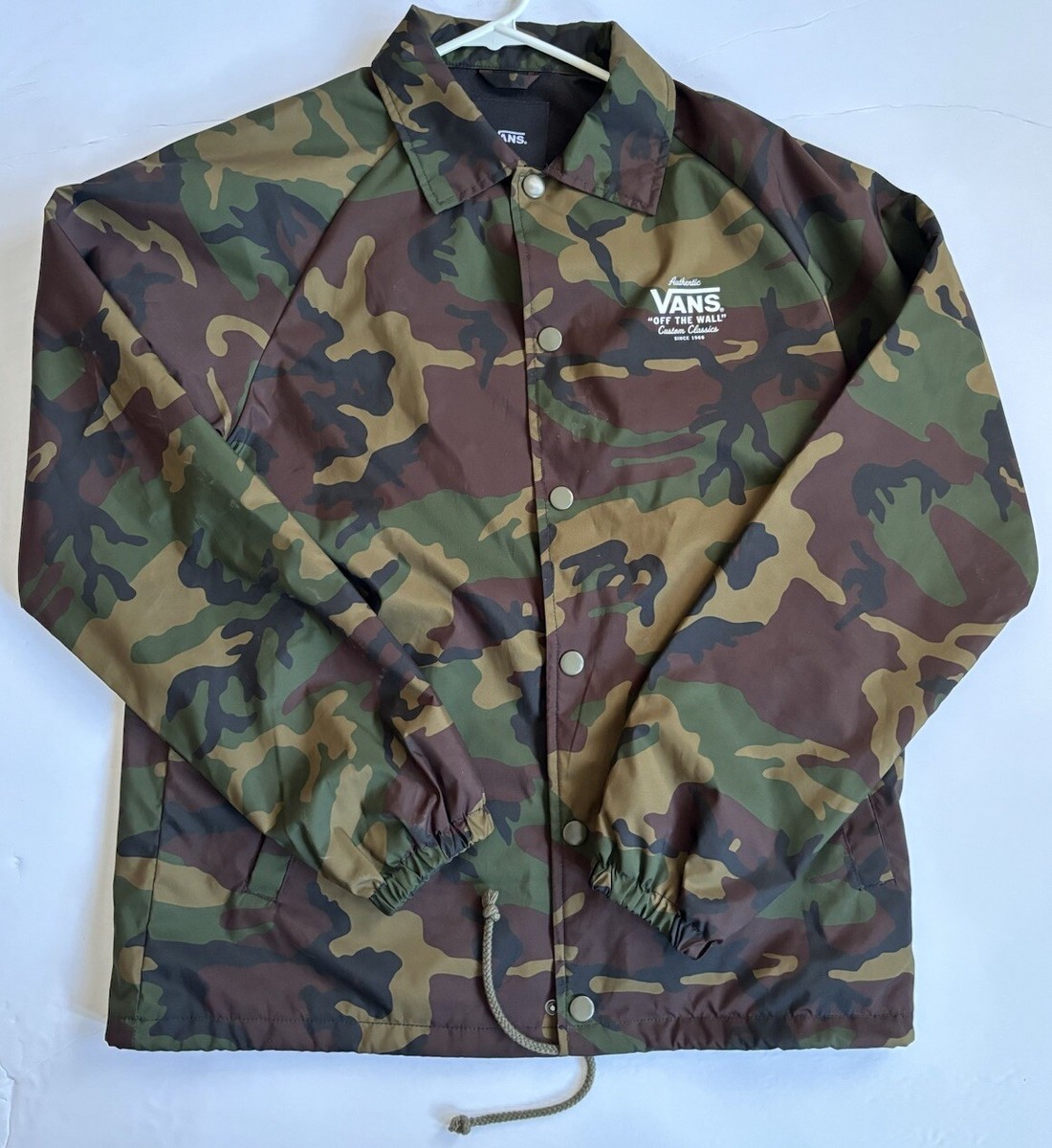 Vans Mens Camo Jacket Size Small Windbreaker Camouflage | eBay