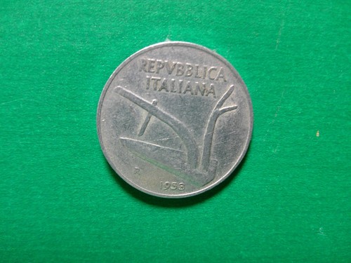 1953 Italy 10 Lire Coin - Picture 1 of 2
