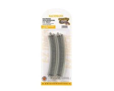 Bachmann E-Z Nickel Silver Auto-Reversing 11.25" Radius Curved Track (6)