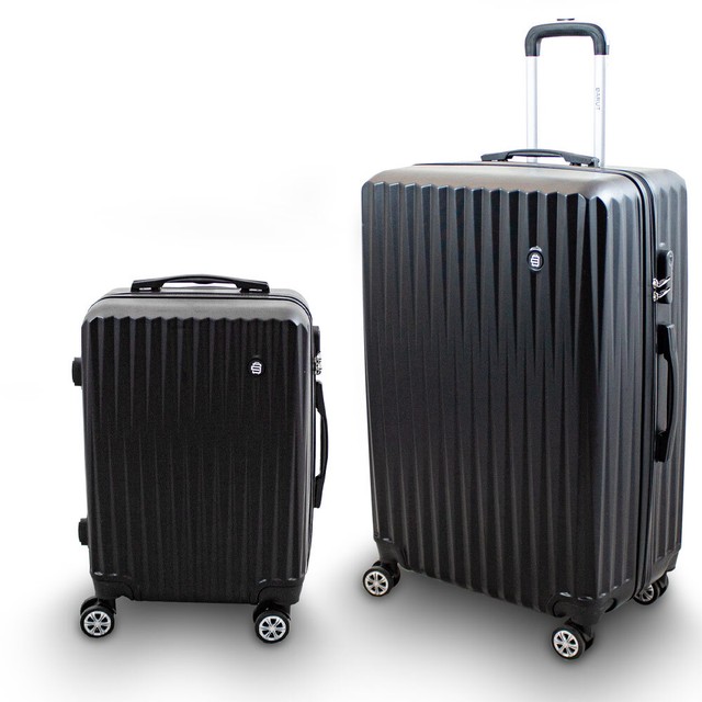 Barut Reisekofferset 2-tlg M+XL Reisetrolley Hartschale Teleskopgriff Schwarz GU11342 Barut Reisekofferset 2-tlg M+XL Reisetrolley Hartschale Teleskopgriff Schwarz GU11342