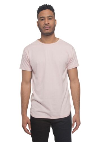 Victorious Men's Hipster Solid Color Long Length Curved Hem T-Shirt TS270-K21A - Picture 85 of 95