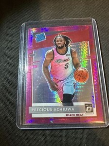 2020-21 NBA Donruss Optic Hyper Pink #170 Precious Achiuwa Rated Rookie RC HEAT