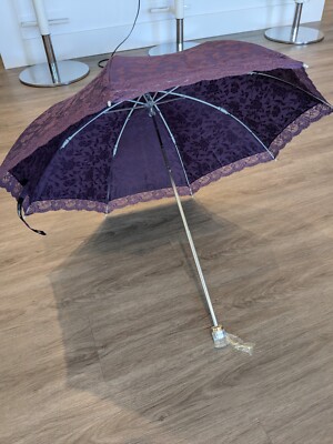 Michiko London Folding Parasol, Purple, Brand New With Original
