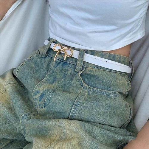 Bowknot Buckle Bow Belt Waist Belt Thin Belt  Dress Decoration - Bild 6 von 17