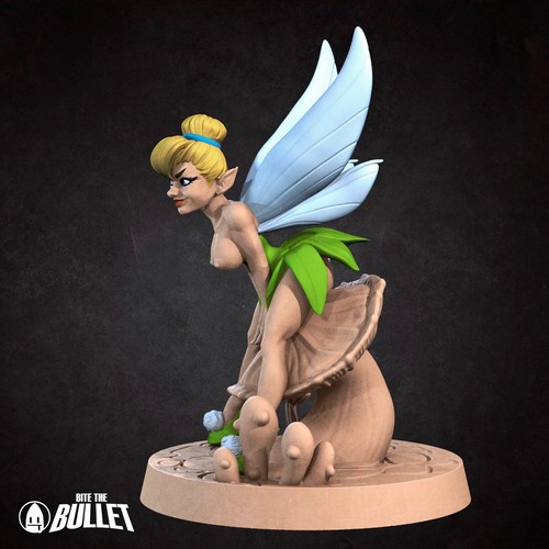 Wendy - Tinkerbell - NSFW Exotic Pinup Topless - Bite the Bullet - D&D Mini - Picture 3 of 4