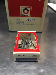 NEW-AC-Delco-Remy-GENUINE-NOS-D1000-Ignition-Condenser-Point-Set-1852129-D106PS