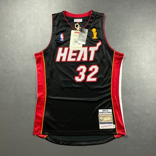 100% Authentic Shaquille O'Neal Mitchell Ness 2006 Finals Miami Heat Jersey 40 M - Picture 1 of 6