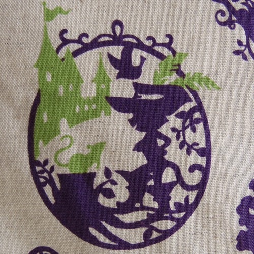 TREFLE By Kokka Fabric Yardage 2 yds Fairytale 44" w Japan Cotton/Linen fantasy - Picture 4 of 10