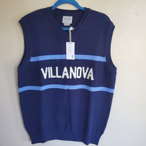 Hillflint Villanova Sweater Vest Size XL Blue White V-neck