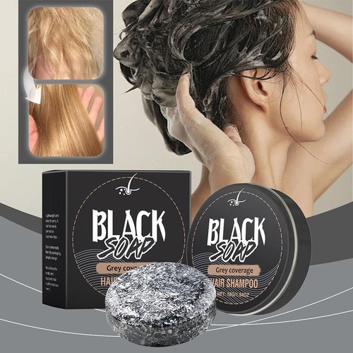 Black Hair Shampoo Soaps Bar Multiflorum Nourishment Anti White Lot M4 - Picture 1 of 16