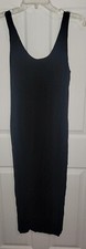 FASHION NOVA BLACK ROUND NECK MIDI BODY ON STRETCH DRESS SIZE LARGE