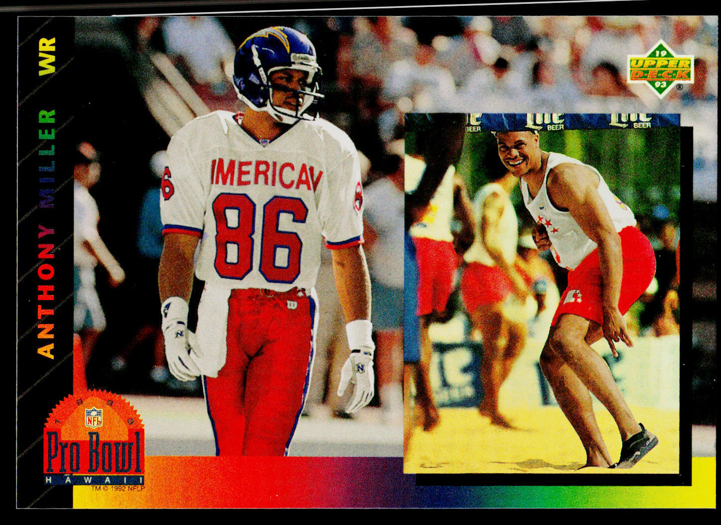 Anthony Miller, 1993 Upper Deck, Pro Bowl #PB4, San Diego Chargers