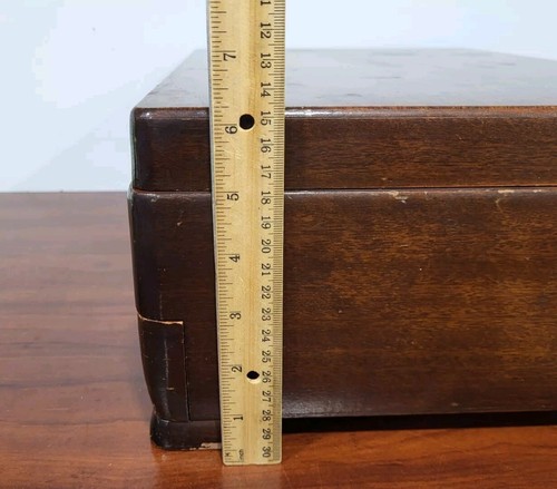 Rogers Bros 1847. Cofre de almacenamiento de madera solo con cajón DE COLECCIÓN 17x11x6 pulgadas - Imagen 9 de 13