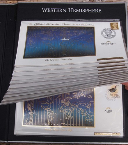 OFFICIAL MILLENNIUM 2000 POSTAL COVER COLLECTION of the WORLD'S 24 TIME ZONES - Picture 4 of 7