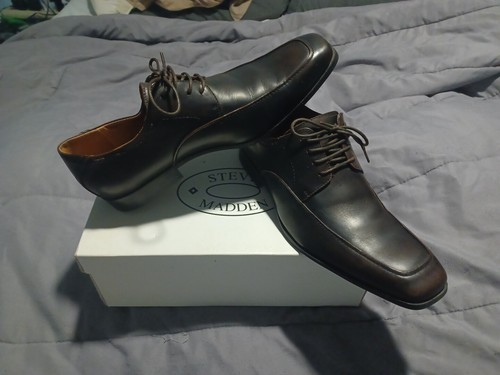Steve Madden TARTANN BRN LEDER Herren formelle elegante Schuhe Größe US. 10,5