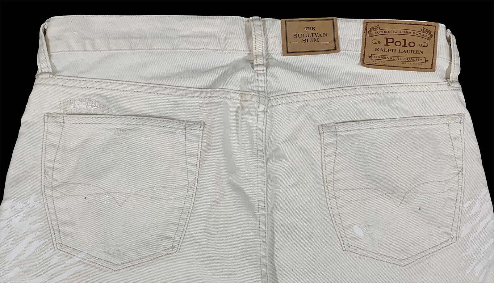 Polo Ralph Lauren 34x34 Sullivan Slim Fit Distressed Jeans Men