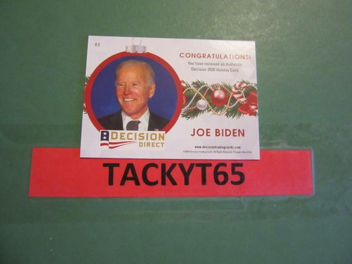 2020 DECISION HOLIDAY FACTORY SET SINGLE JOE BIDEN #03 NEW - Bild 2 von 2