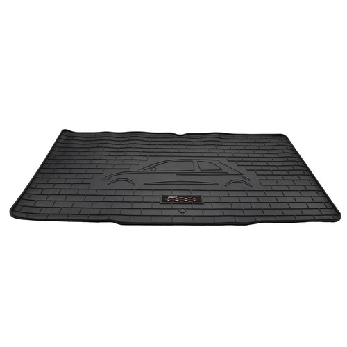 MP Logo Gummifußmatten Set passend für Fiat 500e + Fiat 500 C Elektro ab 2020 sw - Picture 5 of 9