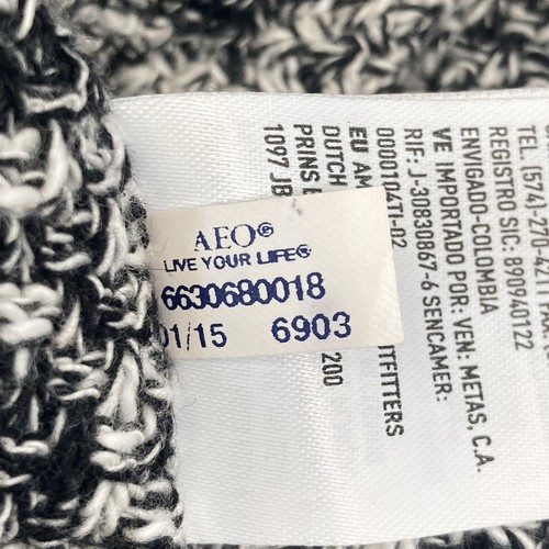Ameican Eagle Outfitters Womens Open Front Cardigan Size S Black White 2015 - Picture 14 of 14