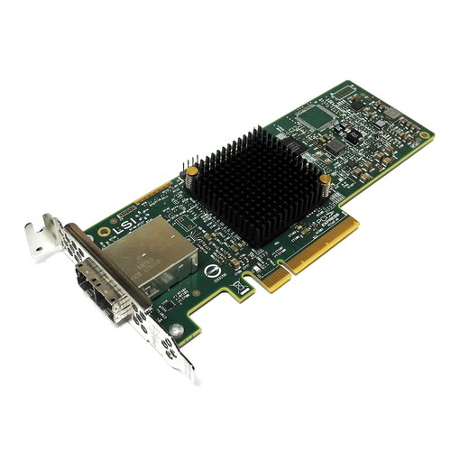 LSI SAS9300-8e H3-25460-02H Dual-Port 12G MiniSAS HD SFF-8644 PCIe3.0 x8 HBA LP - Afbeelding 1 van 3