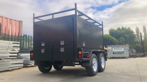 8X5 SQUARE TRADESMAN TOP TRAILER WITH FULL LENGTH DRAWERS , 2000 KG GVM - Picture 3 of 7