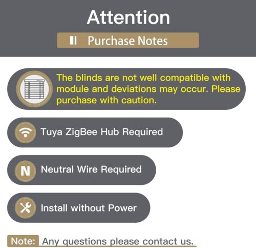 MOES ZigBee RF Smart Rolladen Jalousien Schalter Modul Zeitschaltuhr Alexa APP - Bild 2 von 17