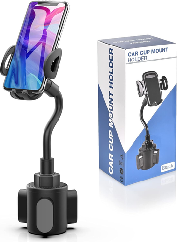 Car Cup Holder Phone Mount, Adjustable Gooseneck Cup Holder Cradle Car Mount for - 第 12/12 張圖片
