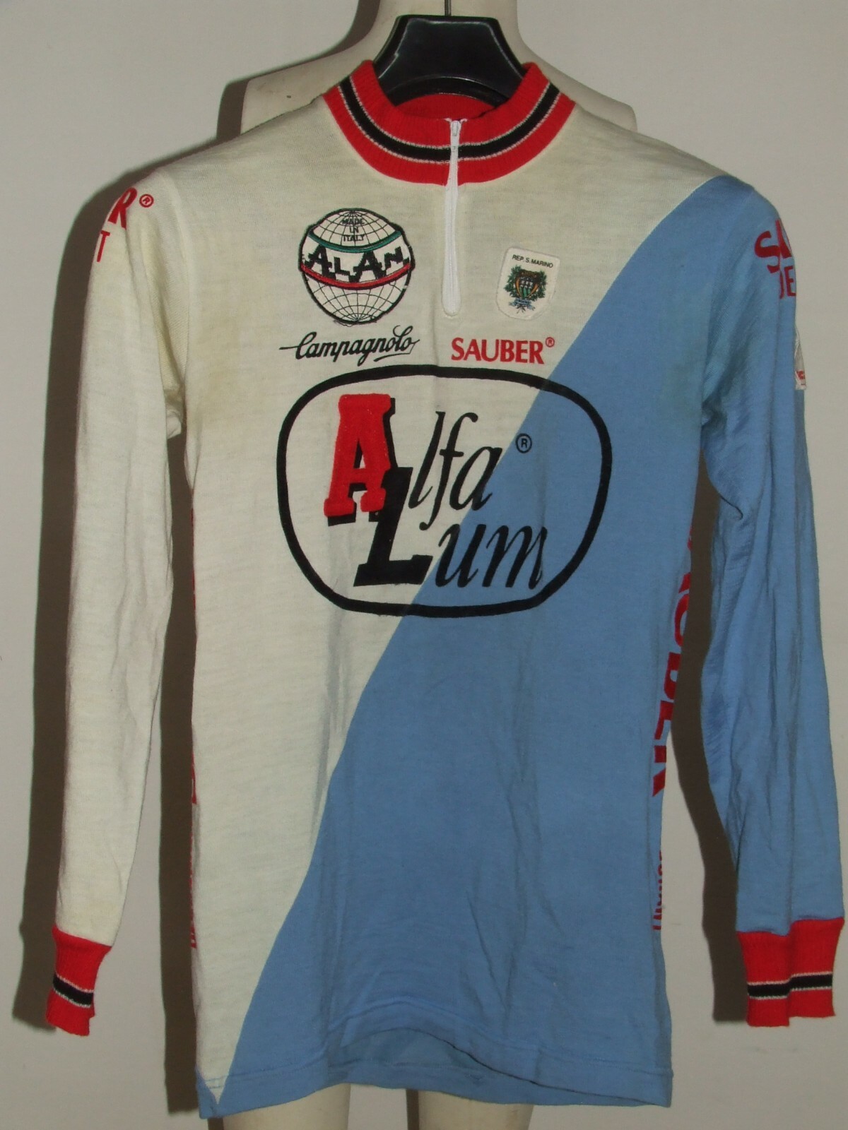 SHIRT BIKE SHIRT CYCLING EROICA VINTAGE 70'S ALFALUM CAMPAGNOLO 50% WOOL SHIRT BIKE SHIRT CYCLING EROICA VINTAGE 70'S ALFALUM CAMPAGNOLO 50% WOOL