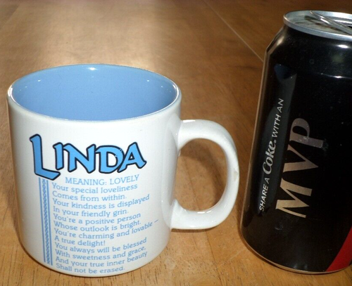 LINDA [ "NAME VON: "LINDA" ], Keramik Kaffeetasse / Becher, VINTAGE