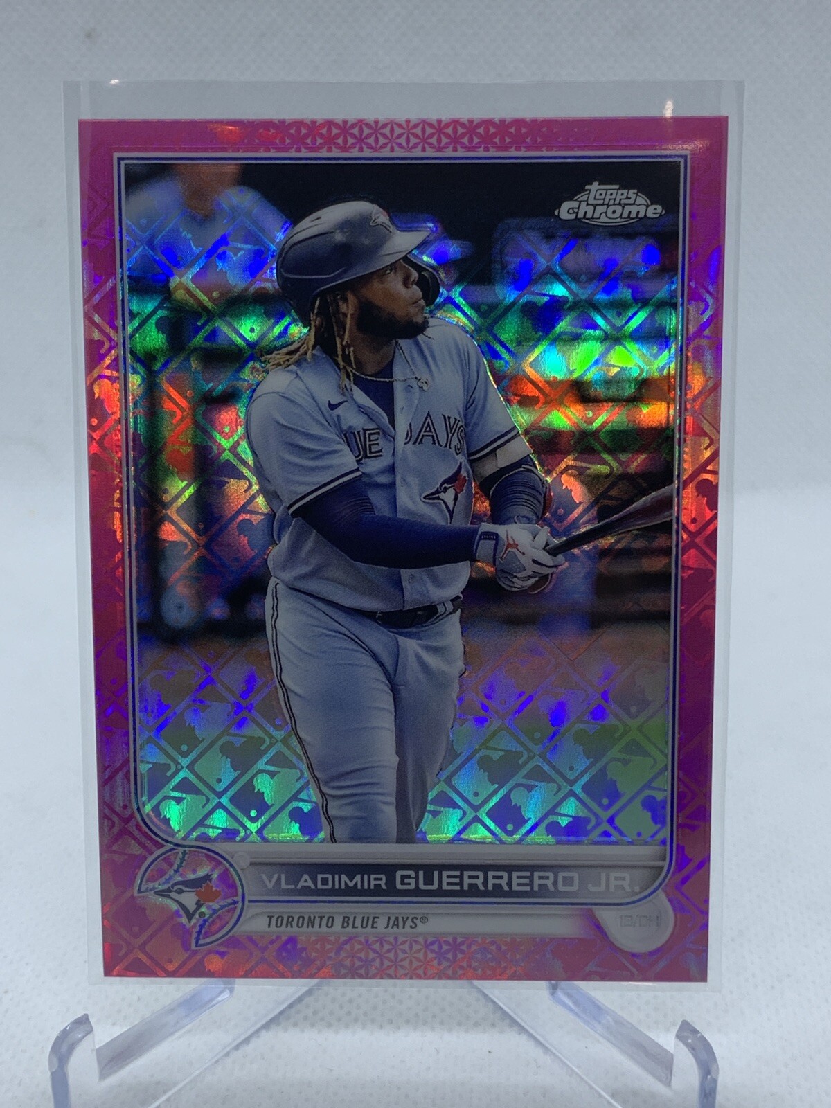 Vladimir Guerrero Jr. 2022 Topps Chrome Logofractor #79 Pink /199