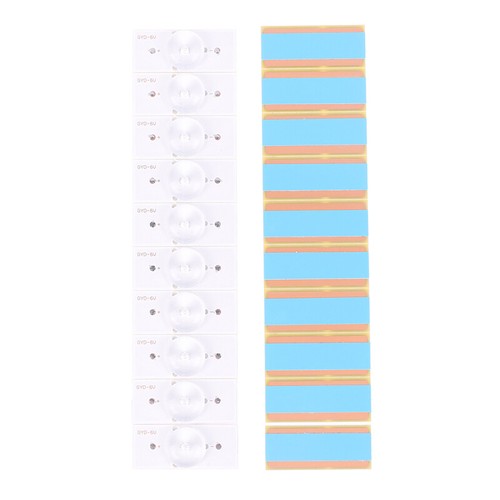 10Pcs General Direct Type 3V 6V Lamp Beads TV LED Backlight With Optical Len _yi