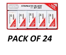 Dorco ST301 Double Edge Razor Stainless Blades (100 Blades/pack )  PACK OF 24