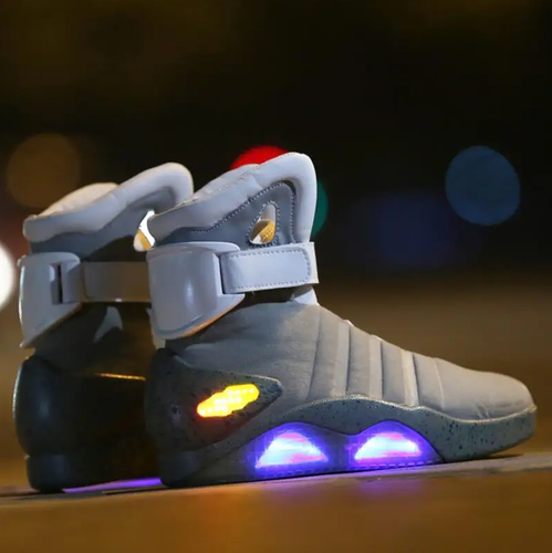 Warrior Basketball Sneakers Men Back to the Future Cool Athletic Shoes LED Light