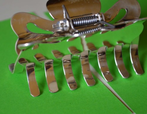  STERLING SILVER LARGE HAIR CLAW CLIP .925 NEW ARRIVAL  - Picture 3 of 9