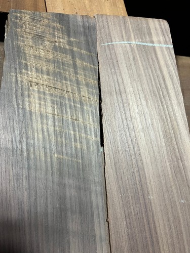 quartersawn vecchio liutaio chitarra orientale legno noce nero set retro e lati - Foto 7 di 7