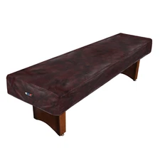GSE 9ft/12ft/14ft/16ft Brown Heavy-Duty Leatherette Shuffleboard Table Cover