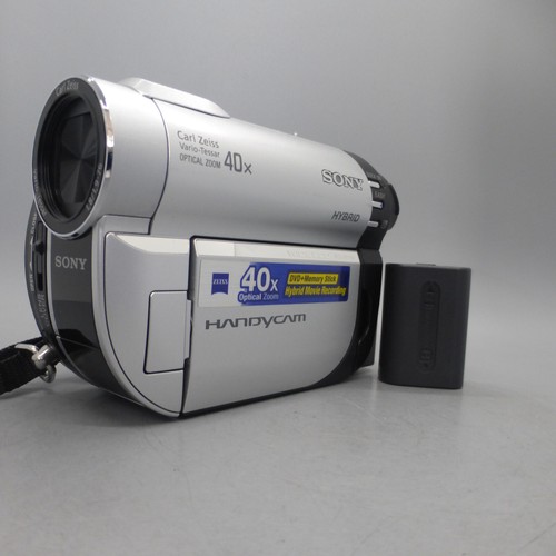 Sony Handycam DCR-DVD110E Handheld Mini DVD Camcorder Silver Tested