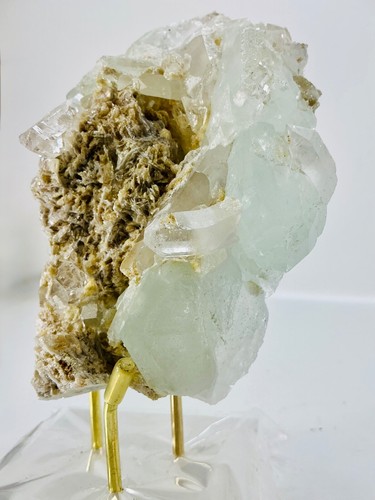 Aquamarine Beryl Aquamarine Cluster Mica Muscovite Pingwu Mine China 237g - Picture 11 of 14