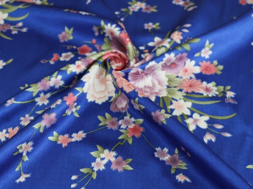 1Yard Women dress pajamas fabric print satin charmeuse decoration cloth textiles - Picture 9 of 13