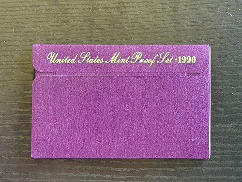1990-S Proof USA Coin Set w/Envelope & COA - 1c, 5c, 10c, 25c, 50c - ME1392 - Picture 2 of 4