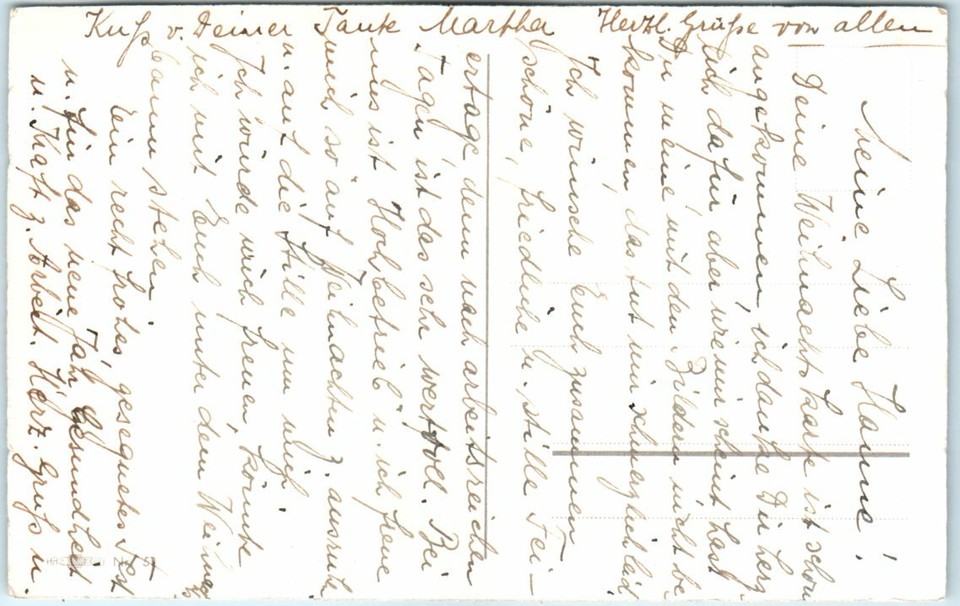 Frohe Weihnachten/Merry Christmas Greeting Card - Holiday & Snow Scene ...