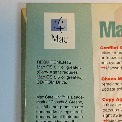 Unidad de cuidado C&G Mac CD-ROM software de colección 2000 Apple Macintosh Mac OS 8.1, 8.5 - Imagen 3 de 10