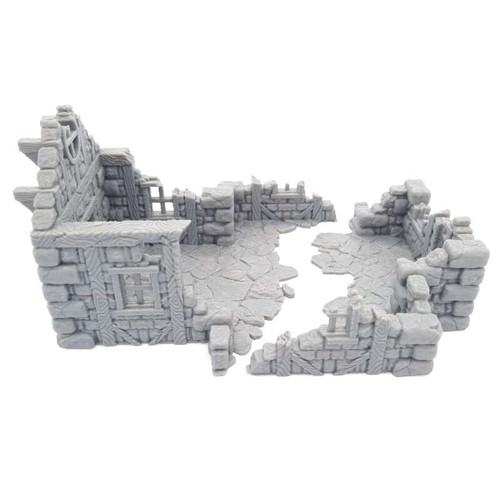 Ruined Rural Cottage House terrain for tabletop scenery LOTR  - Picture 2 of 5